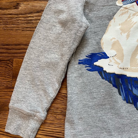 Tommy Bahama Boys Gray Long Sleeve Polar Bear Christmas Holiday T-Shirt Size 4 - Picture 3 of 10